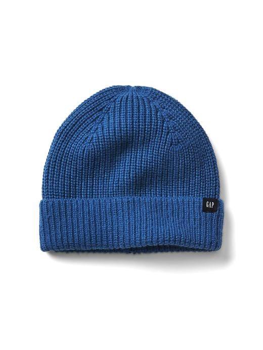 Gap Men Ribbed Beanie - Blue Edge