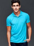 Gap Men Vintage Wash Polo - Blue Caribbean