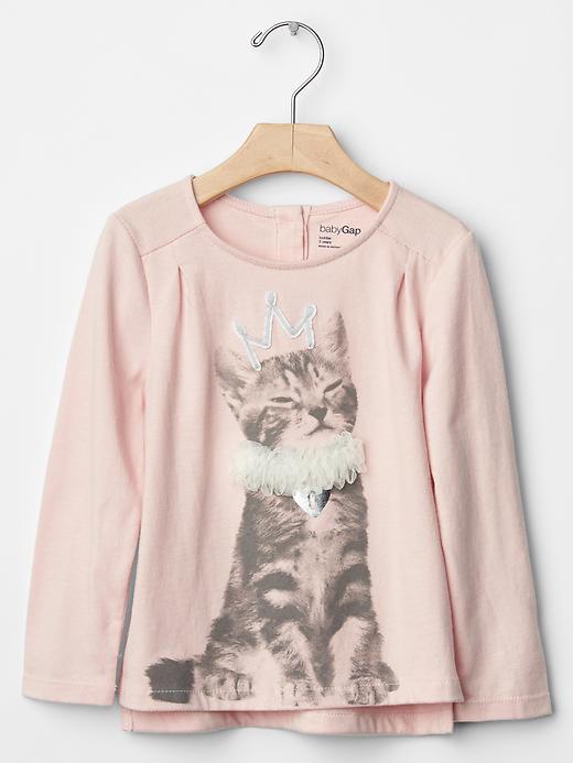Gap Embellished Graphic Tee - Cat