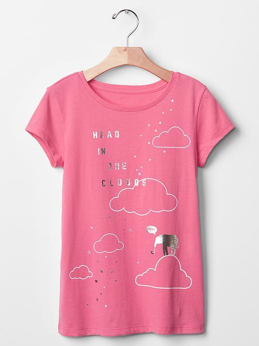 Gap Embellished Graphic Tee - Hot Pink