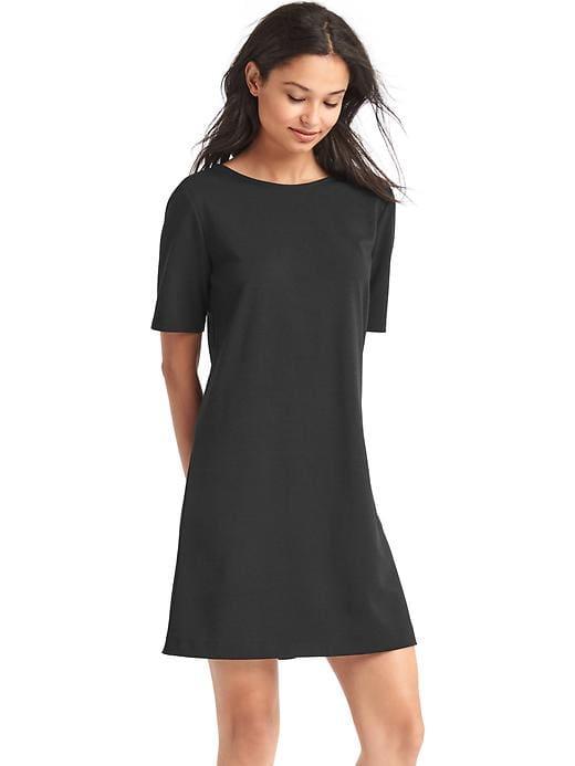 Gap Women Scoop Back Shift Dress - True Black