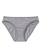 Gap Women Stretch Cotton Low Rise Bikini - Dot Cool Grey