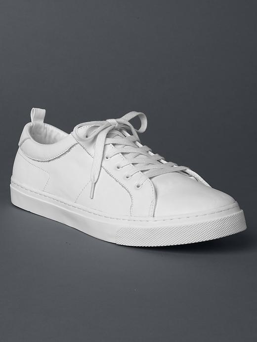 Gap Men Leather Sneakers - Optic White