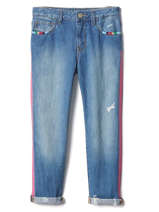 Gap Women 1969 Embellished Girlfriend Ankle Jeans - Lagoon