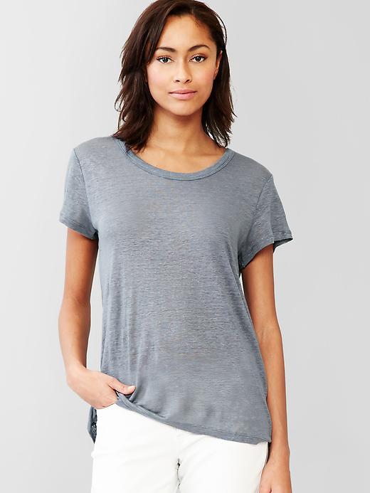 Gap Linen Tee - Blue Grey