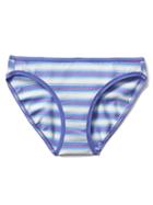 Gap Women Stretch Cotton Low Rise Bikini - Breezy Stripe Blue