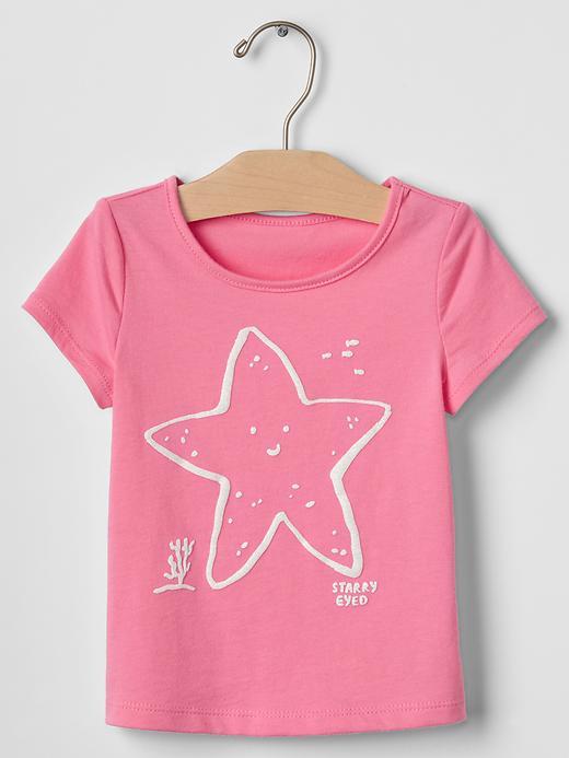 Gap Graphic Short Sleeve Tee - Neon Impulsive Pink
