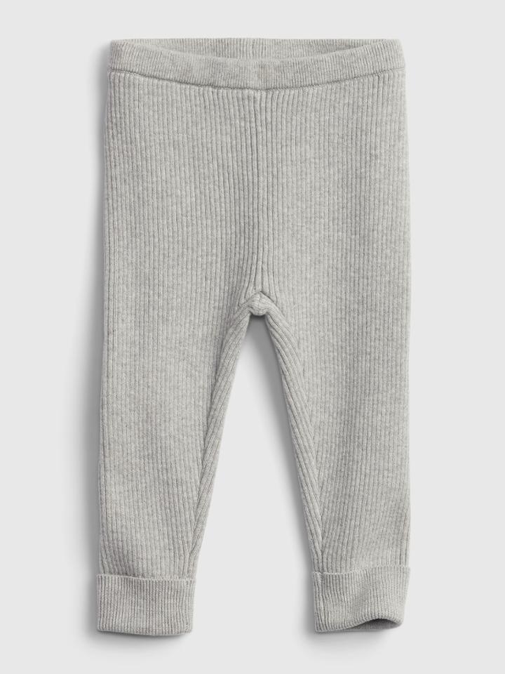 Baby Ribbed-knit Sweater Leggings