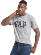 Gap Men Chambray Logo Tee - New Heather Grey