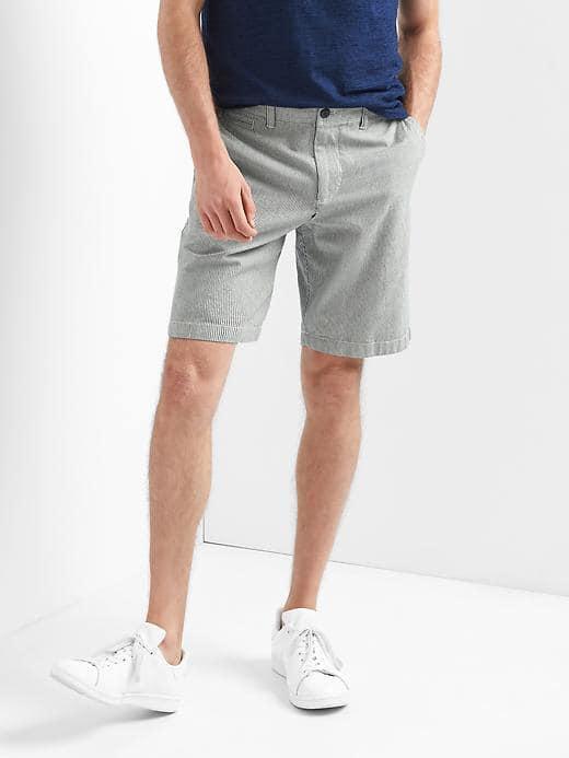 Gap Women Vintage Wash Railroad Stripe Shorts 10 - Railroad Stripe