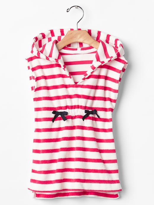 Gap Cozy Beach Cover Up Hoodie - Pink Stripe