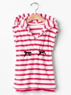 Gap Cozy Beach Cover Up Hoodie - Pink Stripe