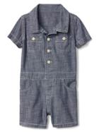 Gap Chambray Shorty One Piece - Denim