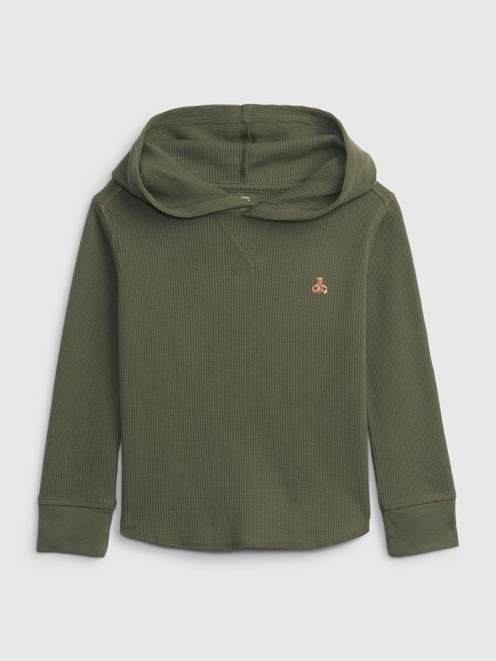 Toddler Waffle-knit Hoodie