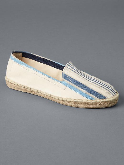 Gap Women Fabric Loafer Espadrilles - Blue Stripe