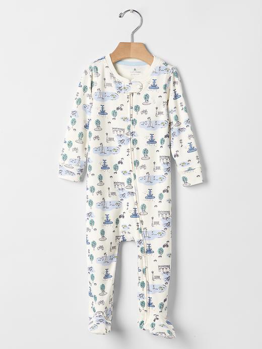 Gap City Park Footed One Piece - Ivory Frost