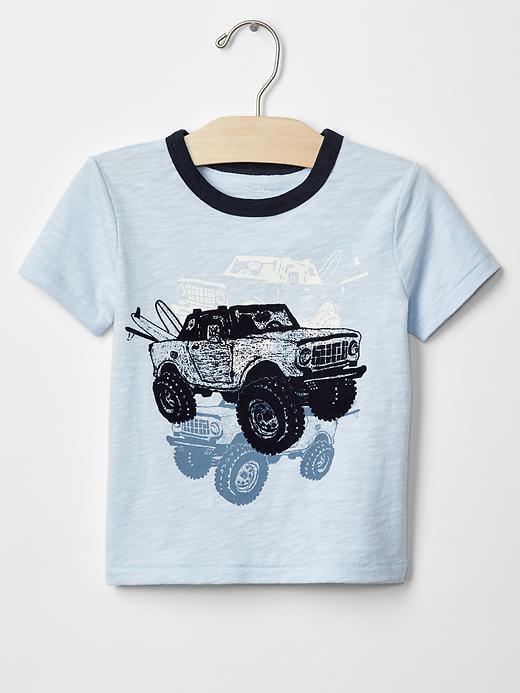 Gap Glow In The Dark Graphic Tee - Urban Blue