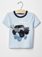 Gap Glow In The Dark Graphic Tee - Urban Blue