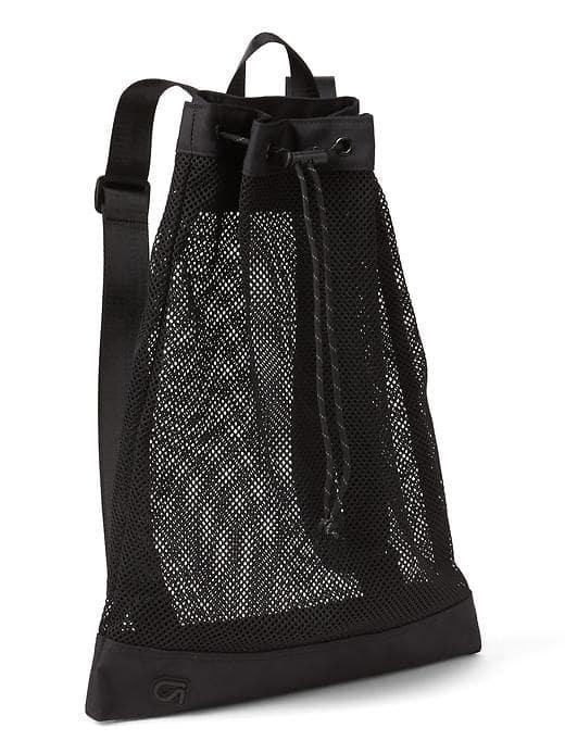 Gap Women Gapfit Mesh Cinch Backpack - Black