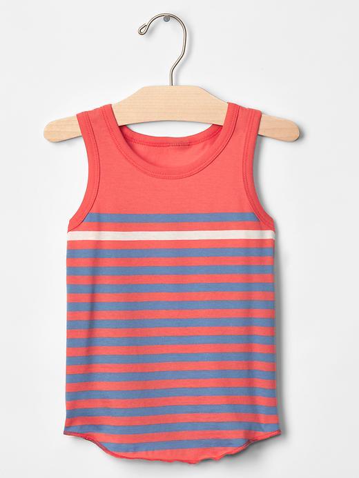 Gap Stripe Tank - Fire Coral