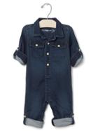 Gap 1969 Supersoft Denim One Piece - Dark Indigo