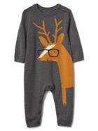 Gap Reindeer Sweater One Piece - Dark Heather Grey