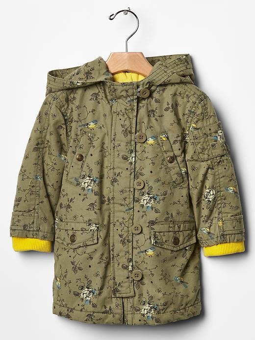Gap Floral Utility Jacket - Bird Print