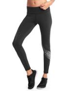 Gap Women Gfast Winterbrush Reflective Print Leggings - Silver Reflective Dot