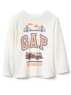 Gap City Logo Long Sleeve Tee - New Off White