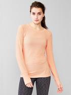 Gap Women Gapfit Breathe Long Sleeve Tee - Paradise Peach 315