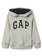 Gap Logo Hoodie Pullover - Light Heather Gray