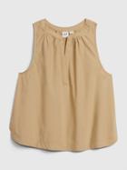 Sleeveless Top In Poplin