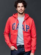 Gap Men Logo Zip Hoodie - Red