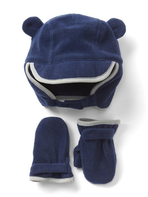 Gap Pro Fleece Hat And Mitten Set - Elysian Blue