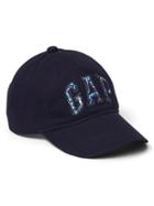 Gap Women Floral Logo Baseball Hat - Navy Floral