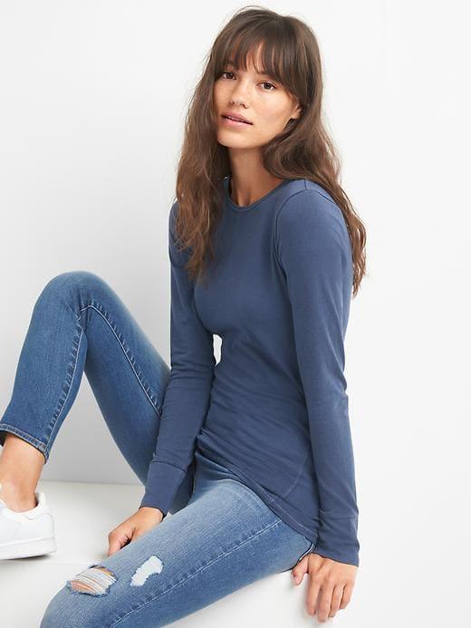 Gap Featherweight Crewneck Tee - Navy