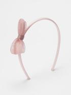 Gap Metallic Tulle Bow Headband - Pink Cameo