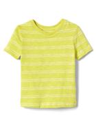 Gap Double Stripe Slub Tee - Phosphorus