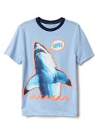 Gap Women Graphic Short Sleeve Tee - Oasis Blue