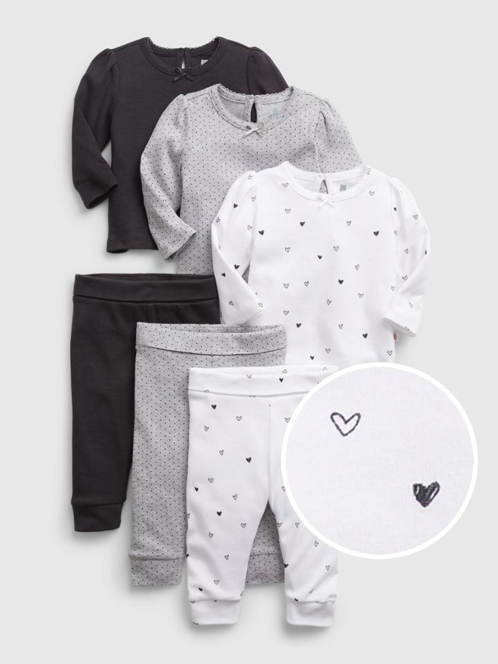 Baby 100% Organic Cotton Outfit Set (6-pack)