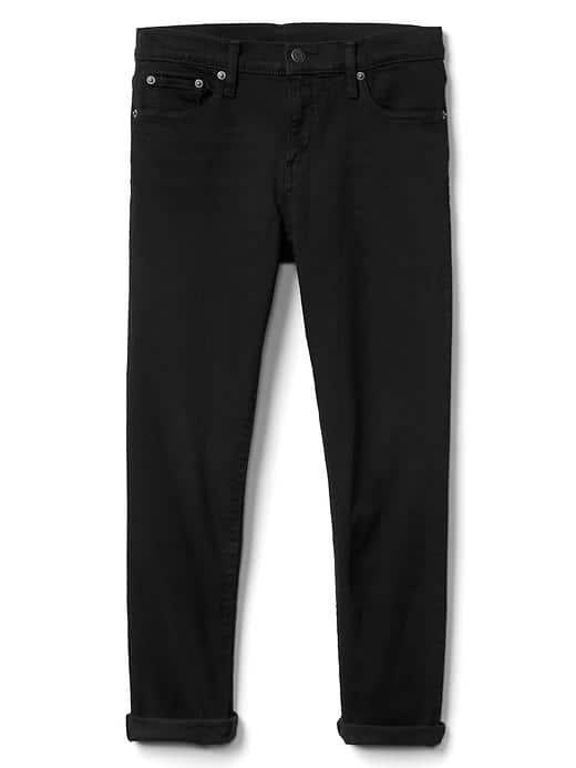 Gap Women Mid Rise Best Girlfriend Jeans - Washed Black