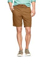 Gap Lived In Flat Front Shorts 10&quot; - Palomino Brown