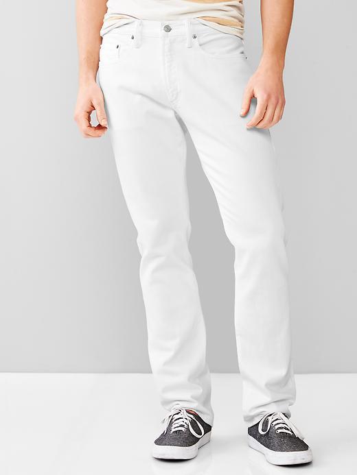 Gap 1969 Slim Fit Jeans White Wash - White