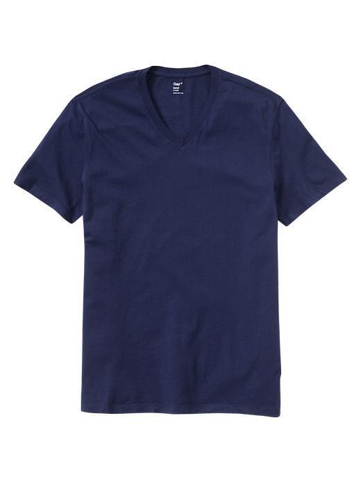 Gap The Essential V Neck T - Raw Indigo
