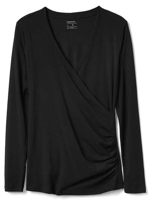 Gap Crossover Nursing Top - True Black