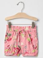 Gap Rosy Floral Bubble Shorts - Pink Bird