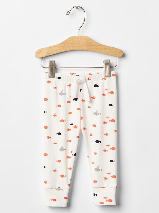 Gap Fishy Shark Banded Pants - White