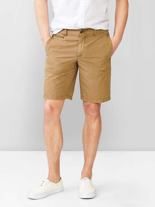 Gap Solid Beach Shorts 10" - Acorn