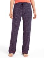 Gap Women Piping Sleep Pants - Paris Geo Blue