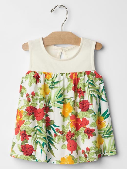 Gap Floral Mix Fabric Swing Top - White